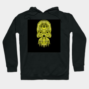 Electroluminated Skull - Yellow Hoodie